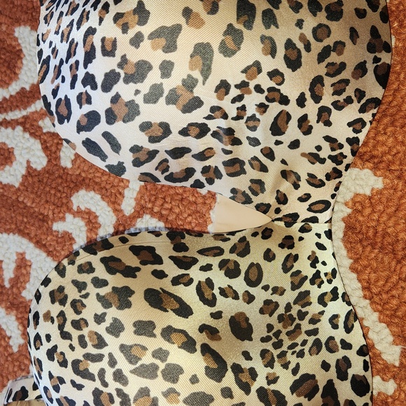 Cacique Cheetah/leopard animal print bra underwire size 46DDD(46) - Picture 3 of 10